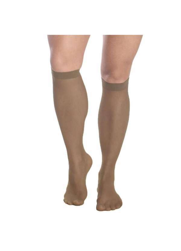 Selene - Meia 3/4 Selene Fio 15 Feminina Marrom