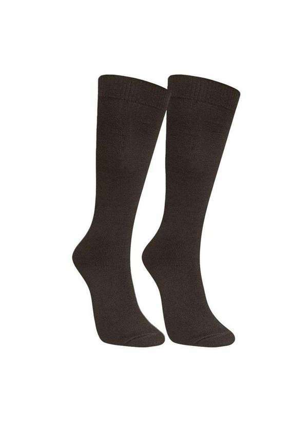 Selene - Meia 3/4 Selene Inverno Feminina Marrom