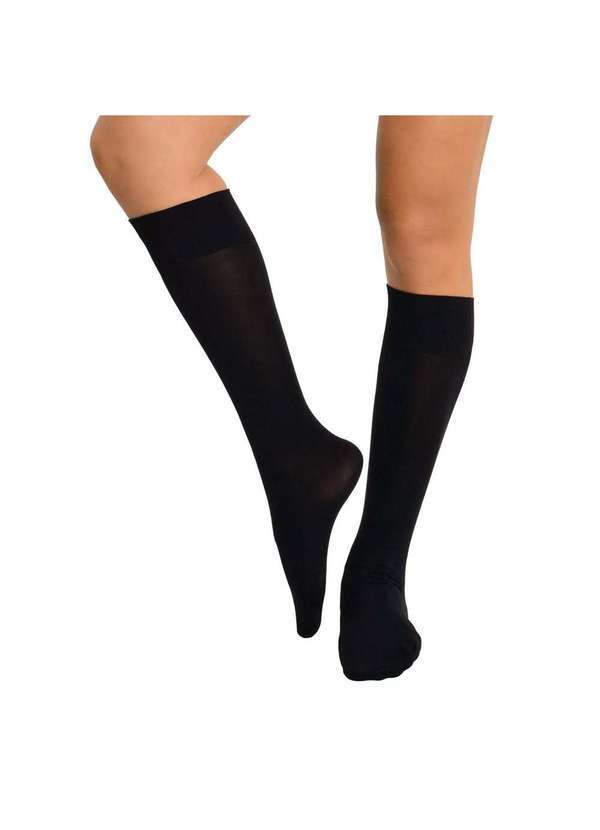 Selene - Meia 3/4 Selene Opaca Fio 40 Feminina Preto