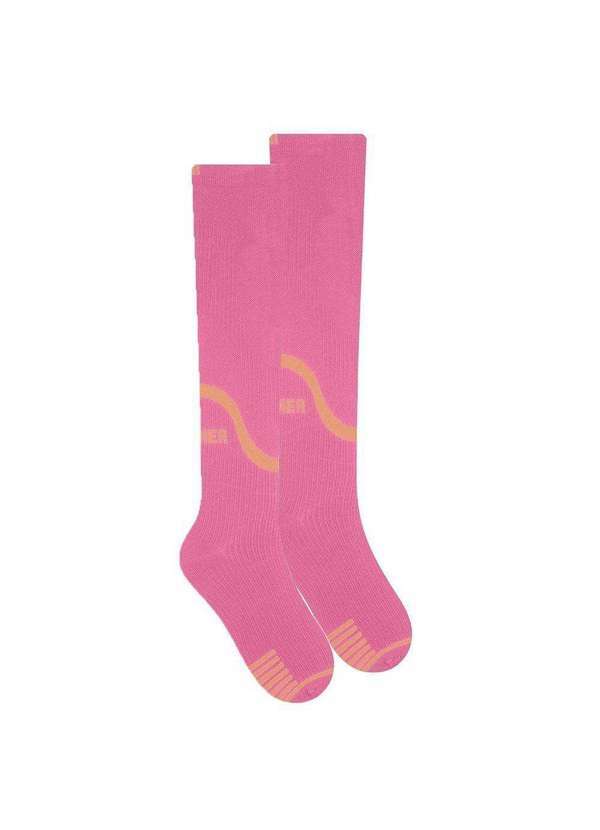 Selene - Meia de Compressão Selene 3/4 Esportiva Feminina Rosa