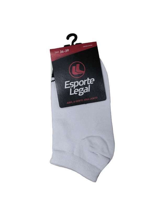 Esporte Legal - Meia Esporte Legal Invisível Feminina Branco