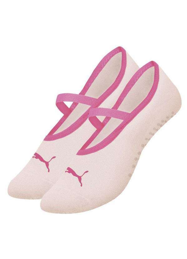 Puma - Meia Puma Sapatilha Pilates Antiderrapante Feminina Rosa