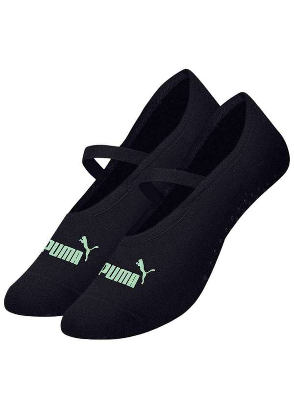 Puma - Meia Puma Sapatilha Pilates Antiderrapante Feminina Preto