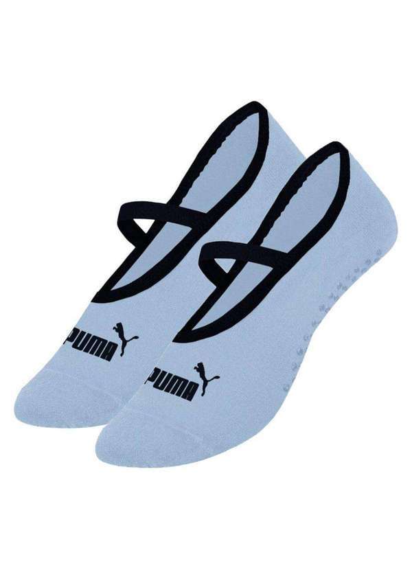 Puma - Meia Puma Sapatilha Pilates Antiderrapante Feminina Azul