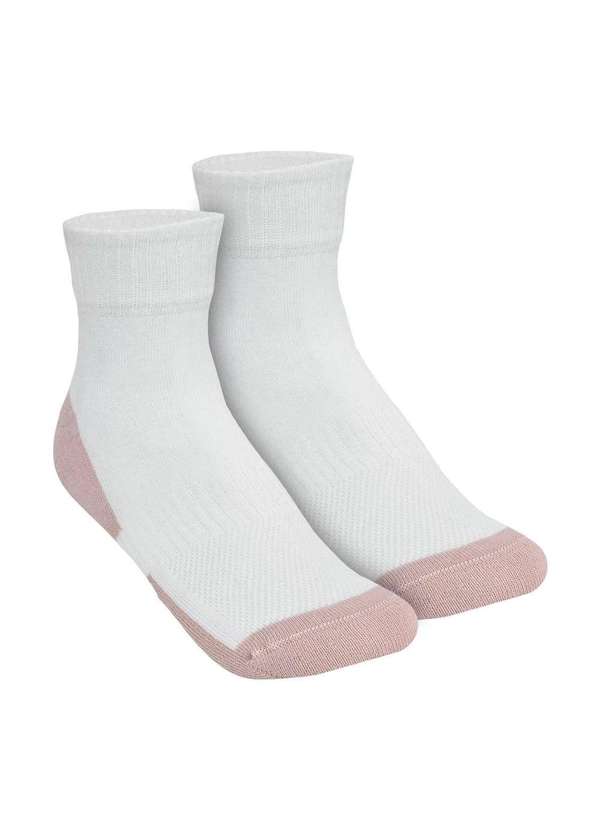 Selene - Meia Selene Performance Cano Curto Feminina Branco