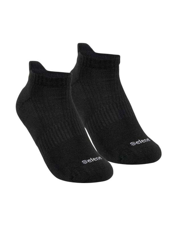 Selene - Meia Selene Performance Cano Curto Feminino Preto