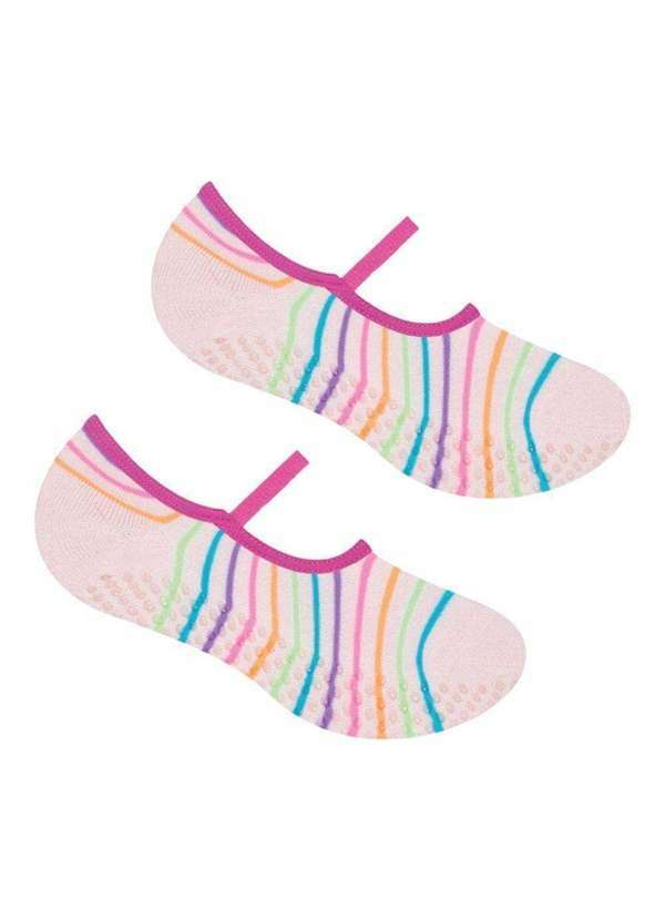 Selene - Meia Selene Sapatilha Pilates Antiderrapante Feminina Rosa