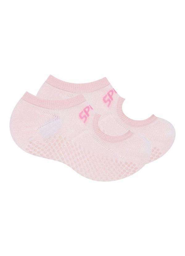 Selene - Meia Selene Sapatilha Pilates Antiderrapante Feminina Rosa