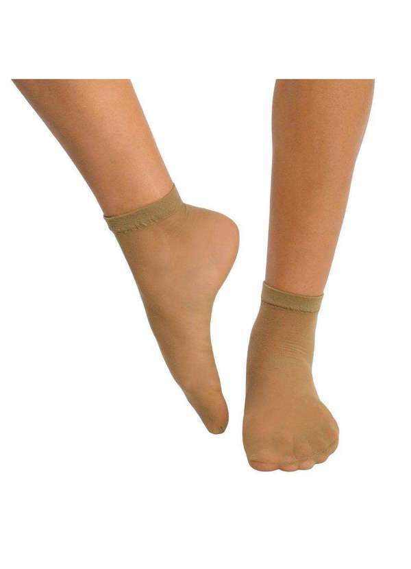 Selene - Meia Soquete Selene Fio 15 Feminina Bege