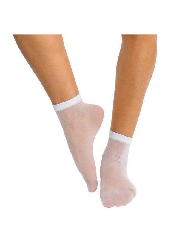 Selene - Meia Soquete Selene Fio 15 Feminina Branco