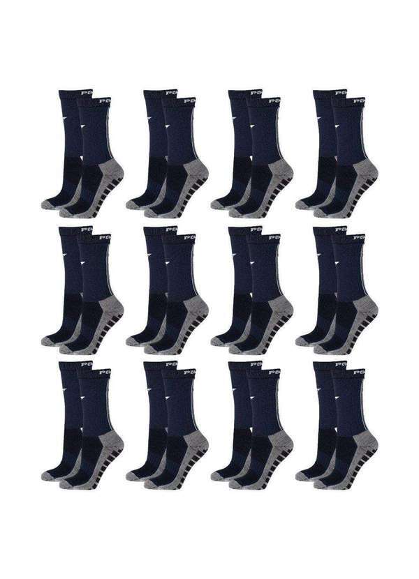 Penalty - Kit 12 pares de Meias Penalty Grip Masculina Azul