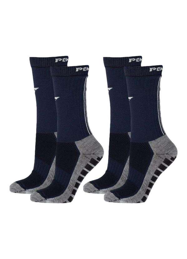 Penalty - Kit 2 pares de Meias Penalty Grip Masculina Azul