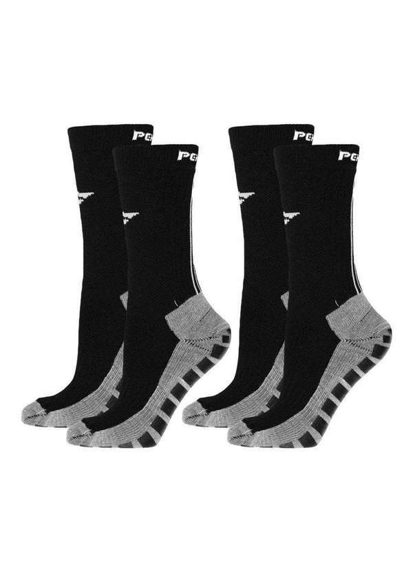 Penalty - Kit 2 pares de Meias Penalty Grip Masculina Preto