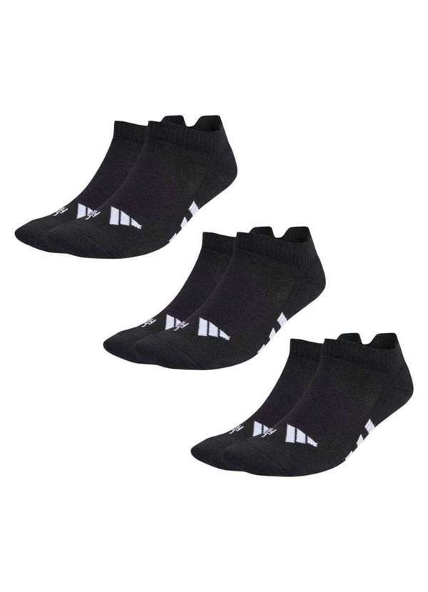Adidas - Kit 3 pares de Meias Adidas Cano Baixo Performance Unissex Rosa