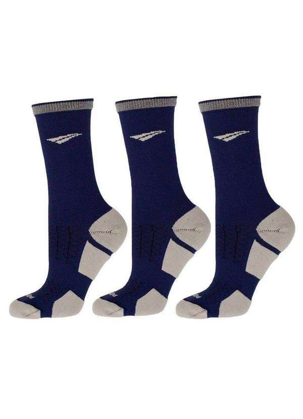 Penalty - Kit 3 pares de Meias Penalty Refletivo Masculina Azul