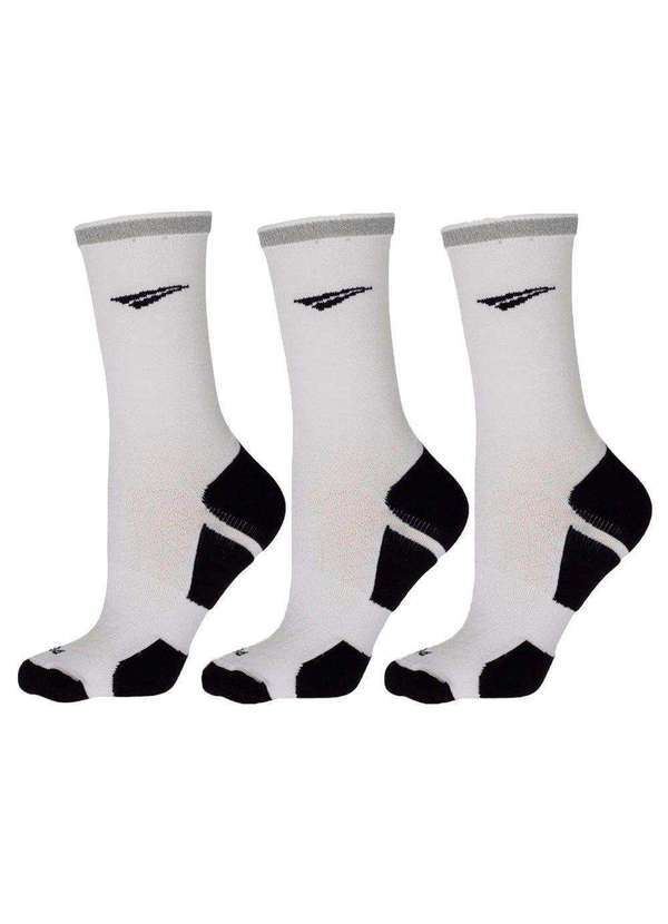 Penalty - Kit 3 pares de Meias Penalty Refletivo Masculina Branco