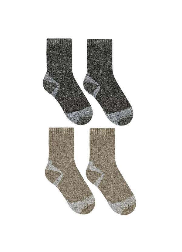 Selene - Kit 4 pares de Meia Selene Trekking Performance - Mescla Estampado