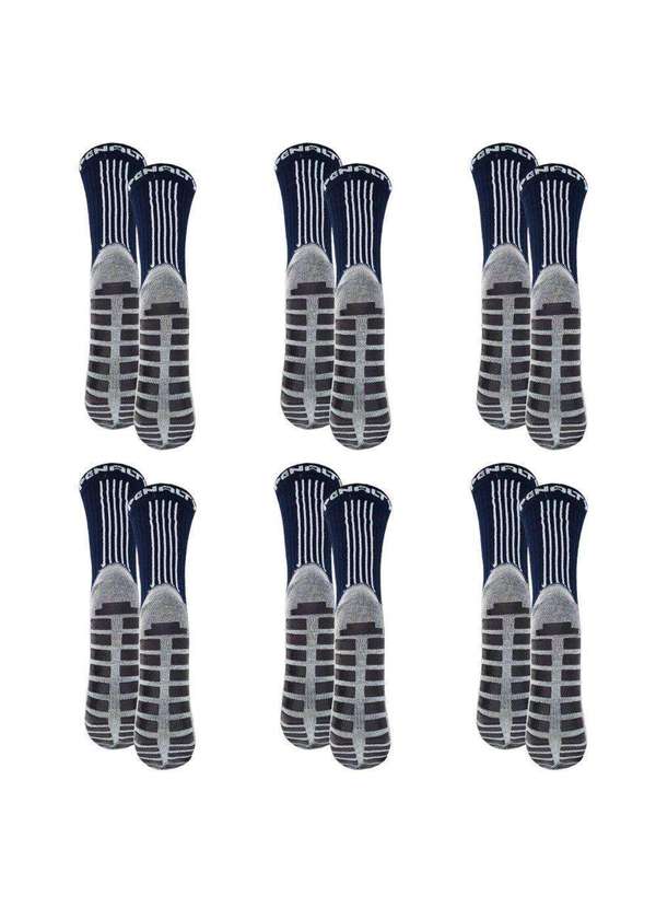 Penalty - Kit 6 pares de Meias Penalty Grip Masculina Azul 2