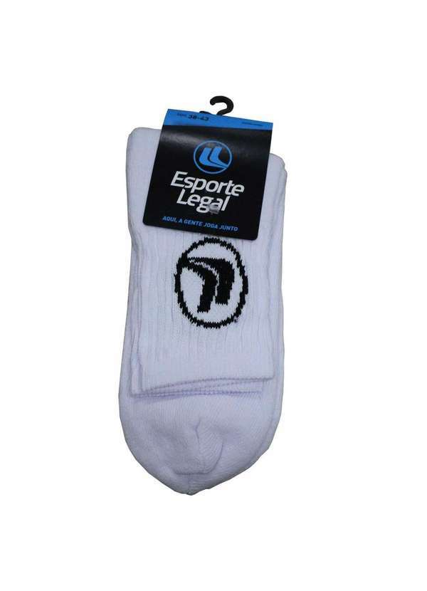 Esporte Legal - Meia Esporte Legal Cano Curto Masculina Branco