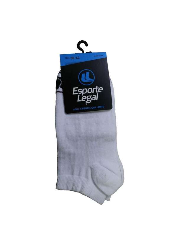 Esporte Legal - Meia Esporte Legal Masculina Invisível Branco