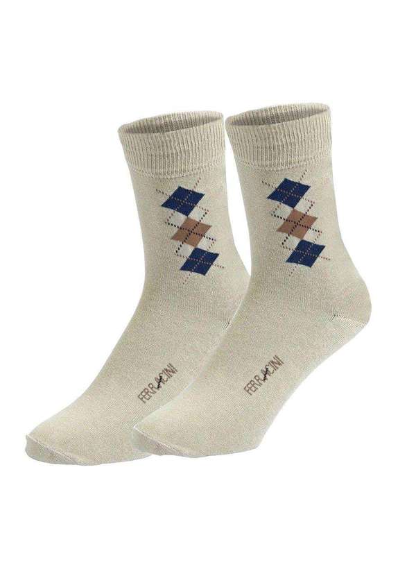 Ferracini - Meia Ferracini Sport Masculina Bege 1