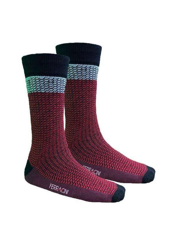 Ferracini - Meia Ferracini Sport Masculina Vermelho