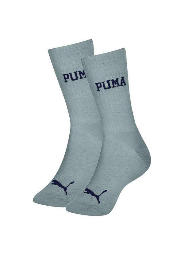 Puma - Meia Puma Esportiva Cano Longo Masculina Verde