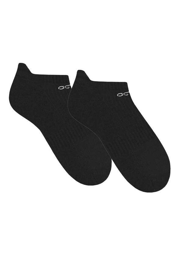 Selene - Meia Sapatilha Selene Esportiva Performance Masculina Preto