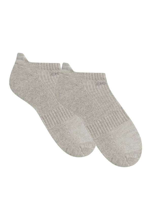 Selene - Meia Selene Esportiva Performance Sapatilha Masculina - Cinza Cinza