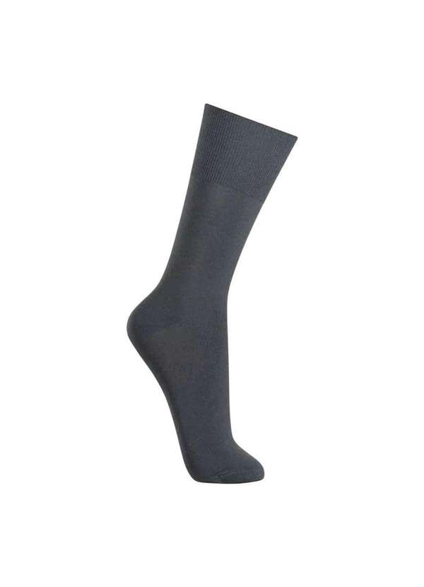 Selene - Meia Social Selene Clássica Masculina Cinza 2