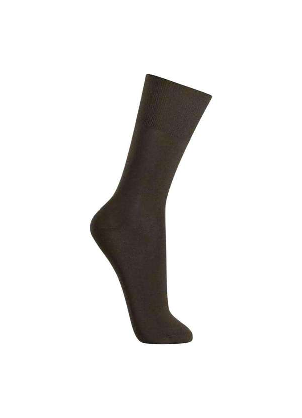 Selene - Meia Social Selene Clássica Masculina Marrom 2