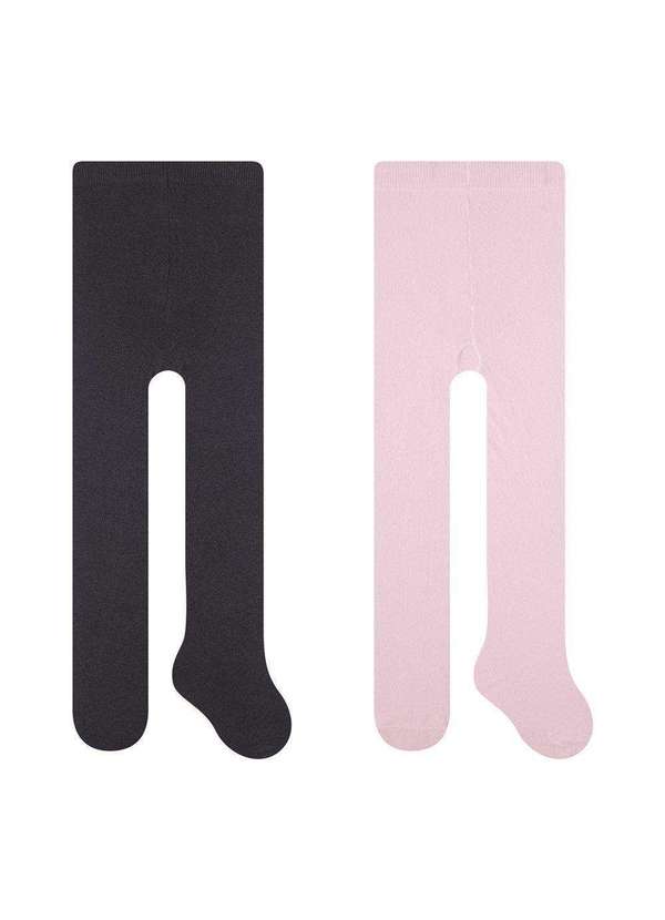 Selene - Kit 2 Meias-Calças Selene Bebê Preto