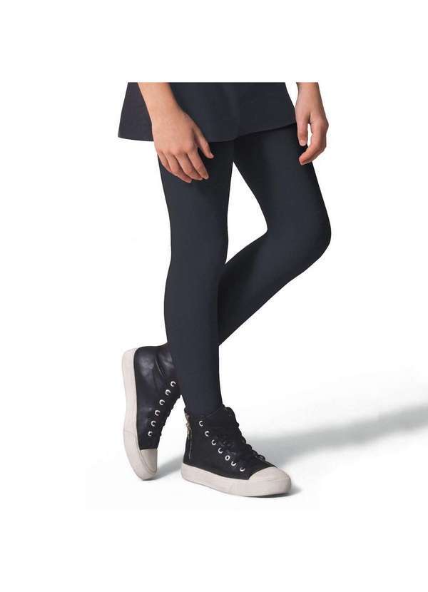 Selene - Meia Calça Selene Inverno Fio 80 Infantil Preto