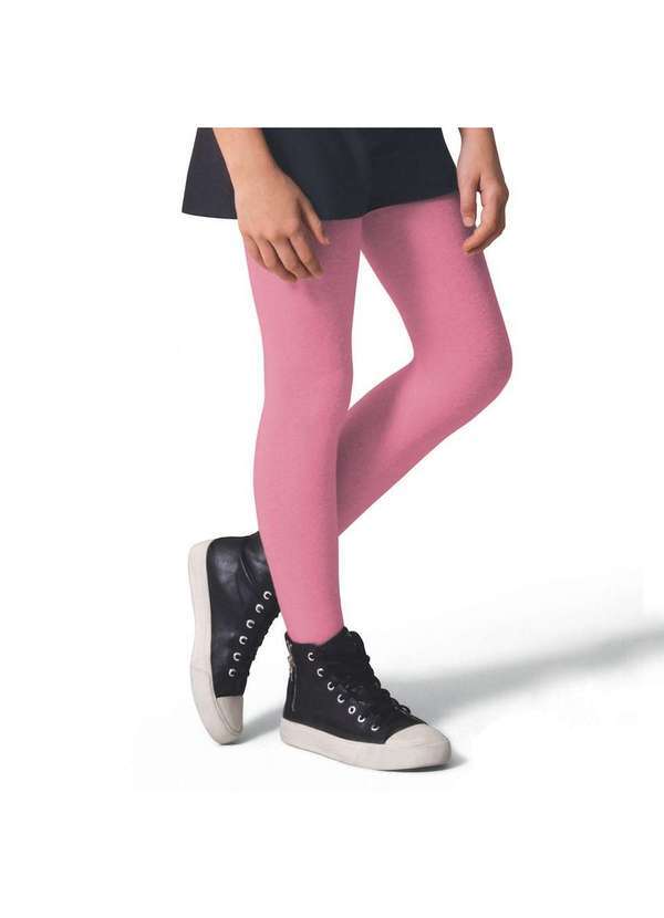 Selene - Meia Calça Selene Inverno Fio 80 Infantil Rosa