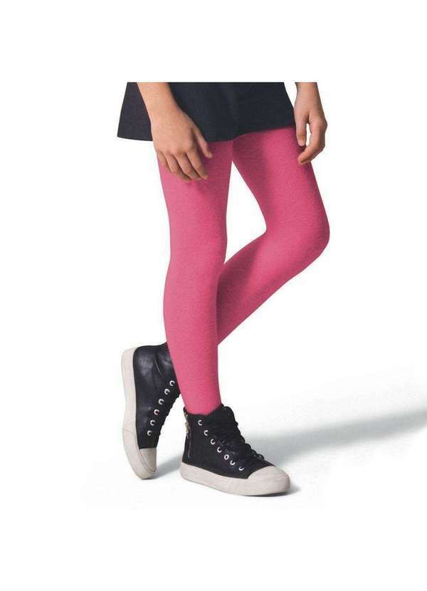 Selene - Meia Calça Selene Inverno Fio 80 Infantil Rosa