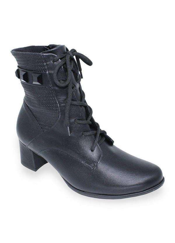 Piccadilly - Bota Piccadilly Danubia Cano Curto Feminina Preto