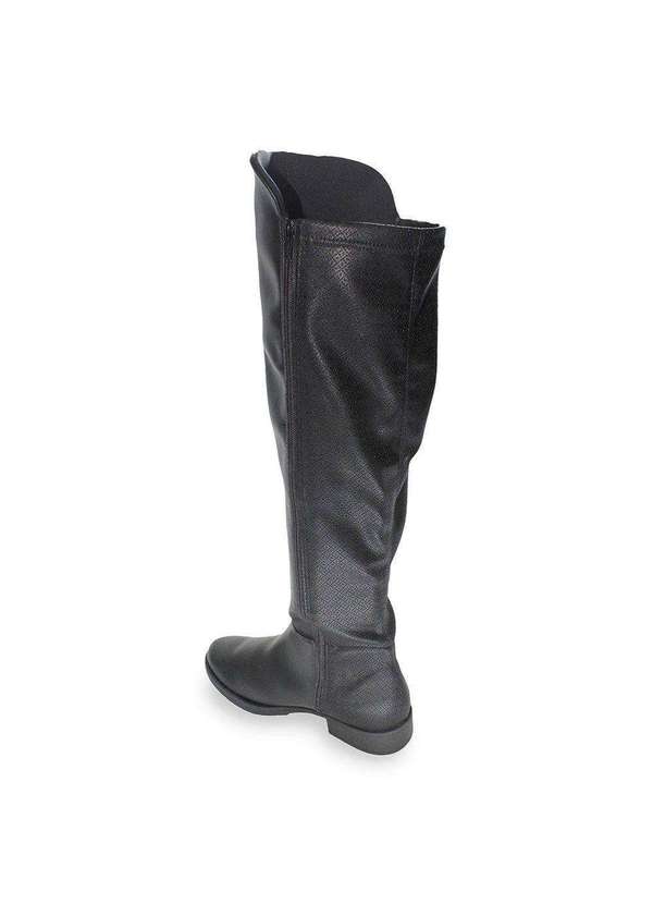 Piccadilly - Bota Piccadilly Leci Cano Longo Feminina Preto 2