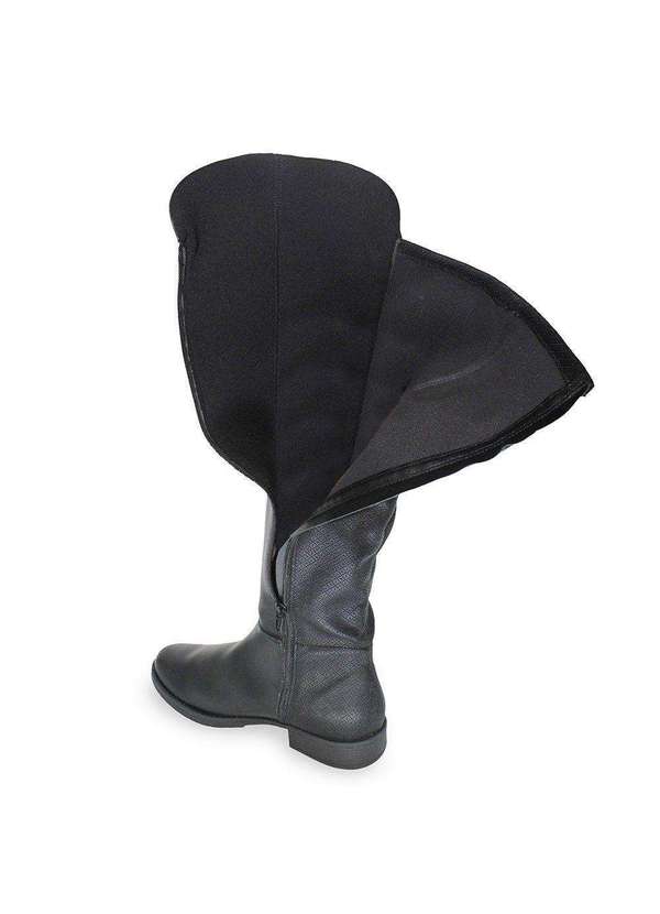 Piccadilly - Bota Piccadilly Leci Cano Longo Feminina Preto 3