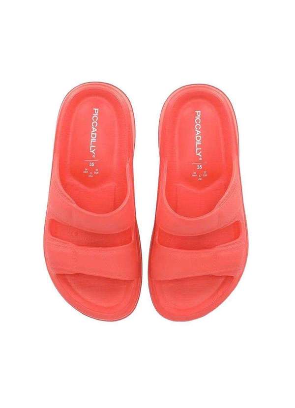 Piccadilly - Chinelo Birken Piccadilly Marshmallow Feminino Vermelho 2