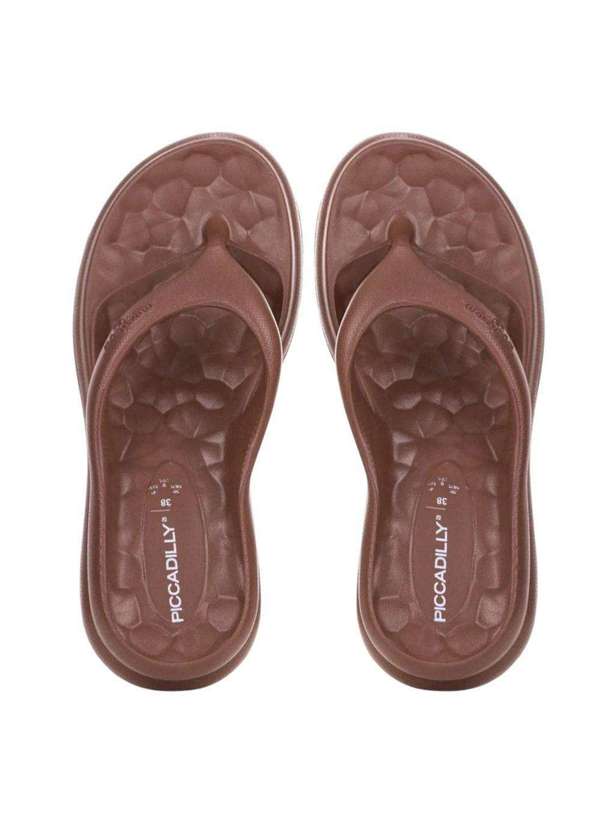 Piccadilly - Chinelo Piccadilly Marshmallow Feminino Marrom 3