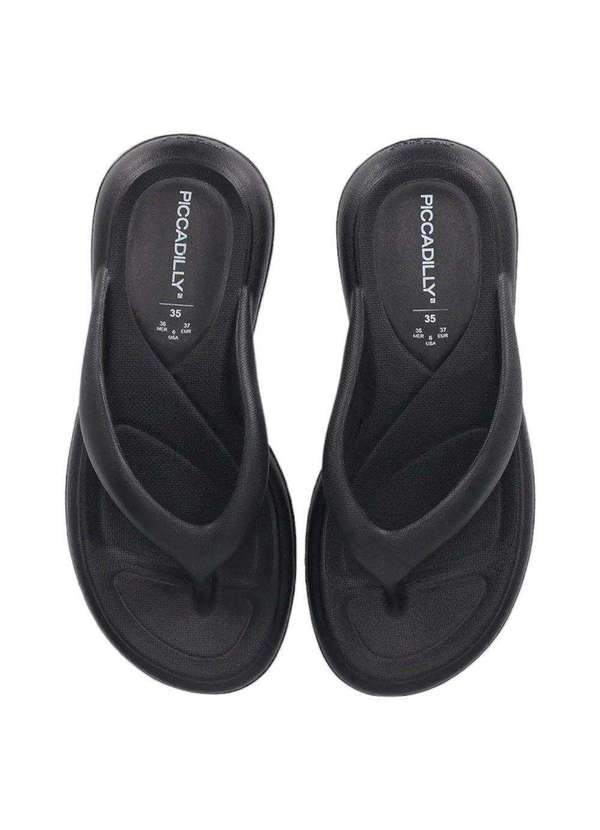Piccadilly - Chinelo Piccadilly Marshmallow Fun Feminino Preto 3