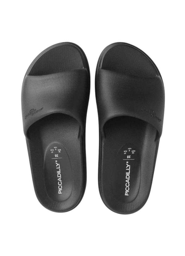 Piccadilly - Chinelo Piccadilly Marshmallow Retrô 2000 Feminino Preto