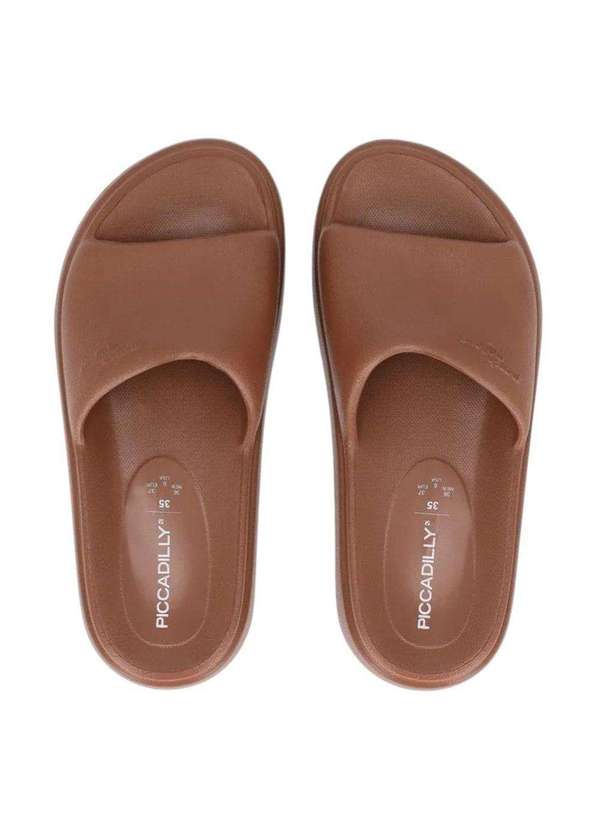 Piccadilly - Chinelo Piccadilly Marshmallow Retrô 2000 Feminino Marrom