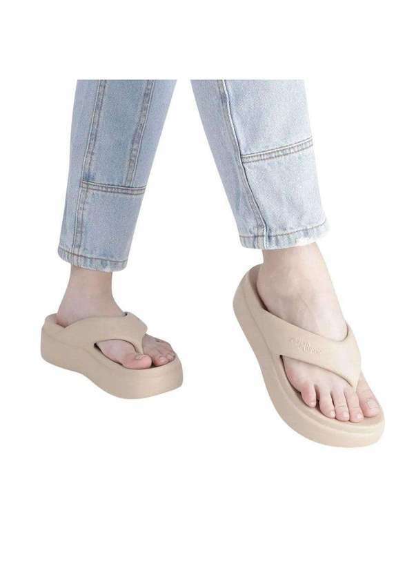 Piccadilly - Chinelo Plataforma Piccadilly Marshmallow Feminino Bege 4