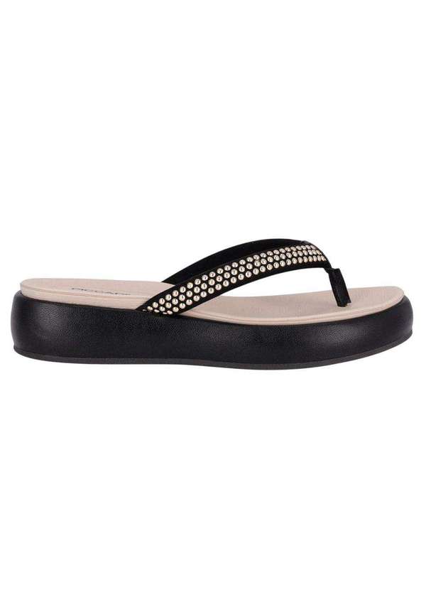 Piccadilly - Chinelo Plataforma Piccadilly Sol Feminino Preto
