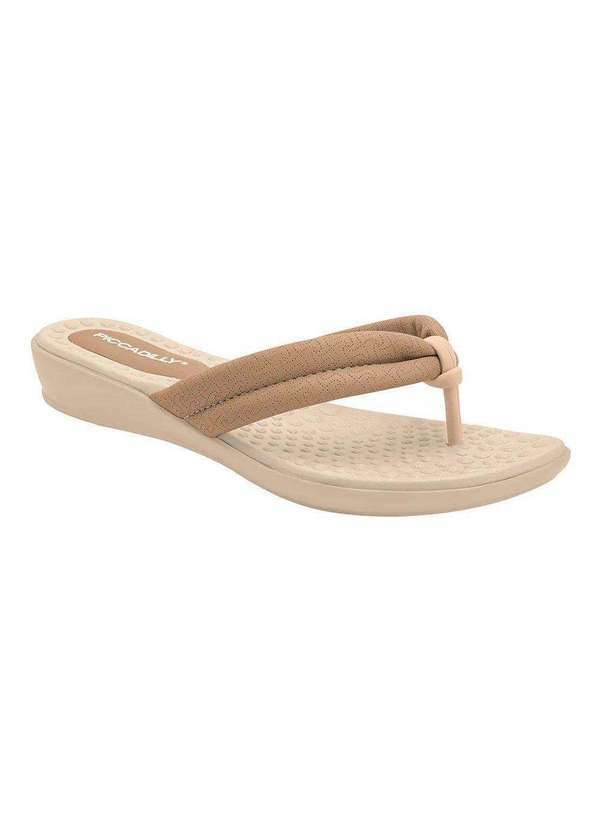 Piccadilly - Chinelo Rasteira Piccadilly Camila Feminino Marrom