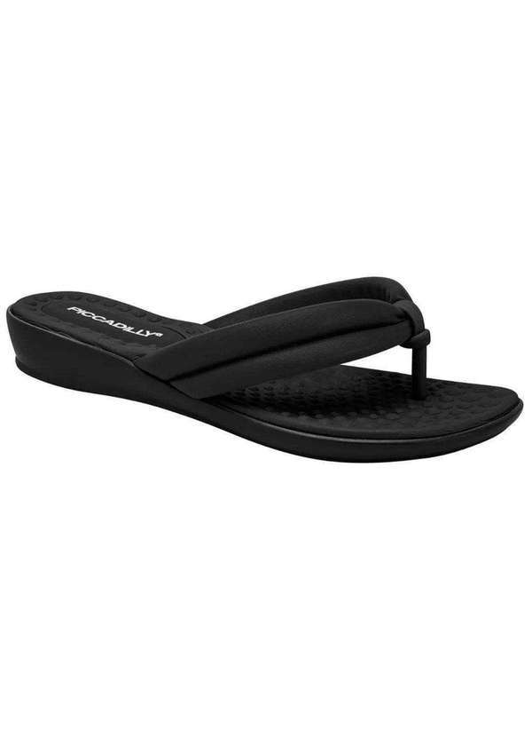 Piccadilly - Chinelo Rasteira Piccadilly Camila Feminino Preto