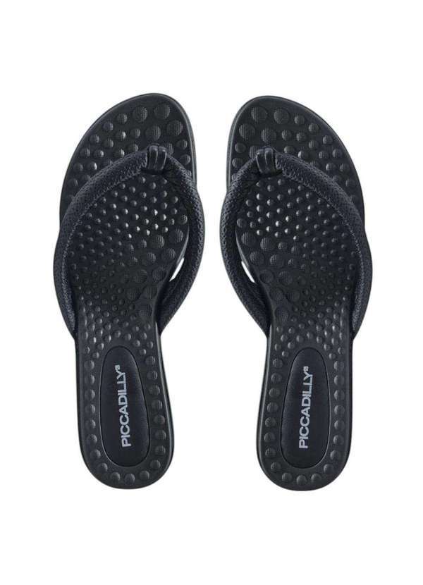 Piccadilly - Chinelo Rasteira Piccadilly Camila Feminino Preto