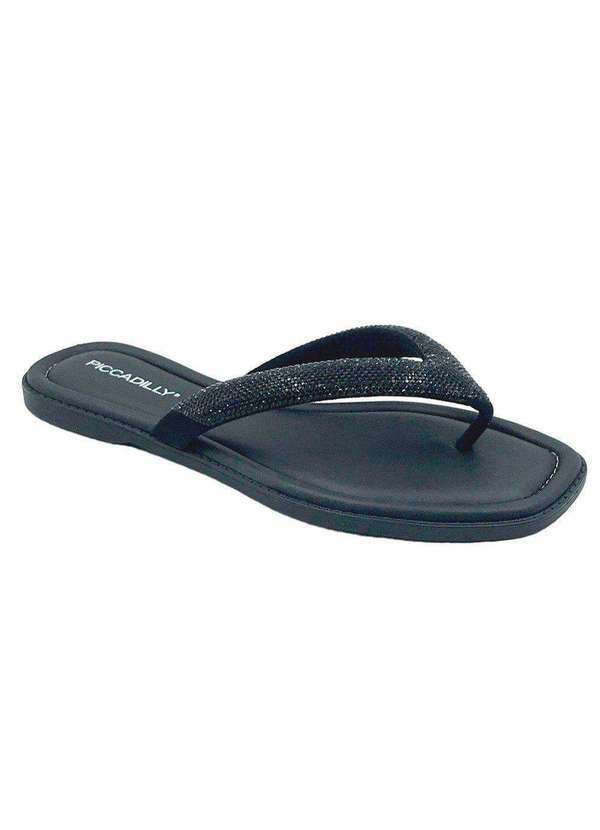Piccadilly - Chinelo Rasteira Piccadilly Gabi Feminino Preto