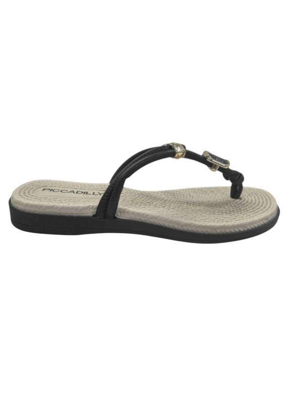Piccadilly - Chinelo Rasteirinha Piccadilly Adla Feminino Preto